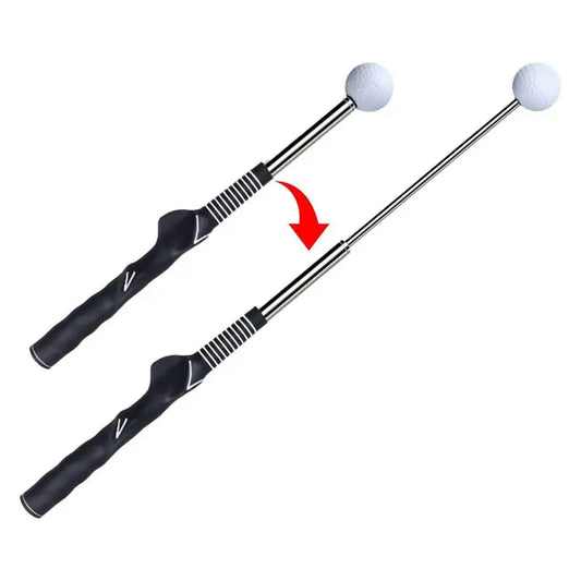 Telescoping golf swing stick